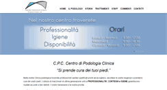 Desktop Screenshot of centrodipodologiaclinica.com